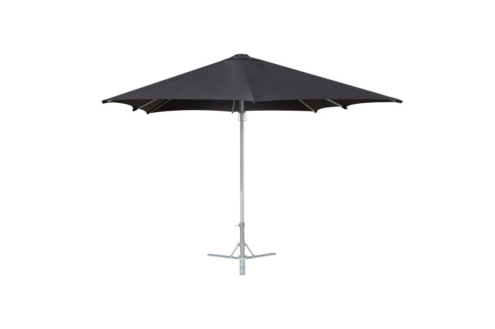 Parasol 3x3m zwart incl.inklapbare  parasolvoet