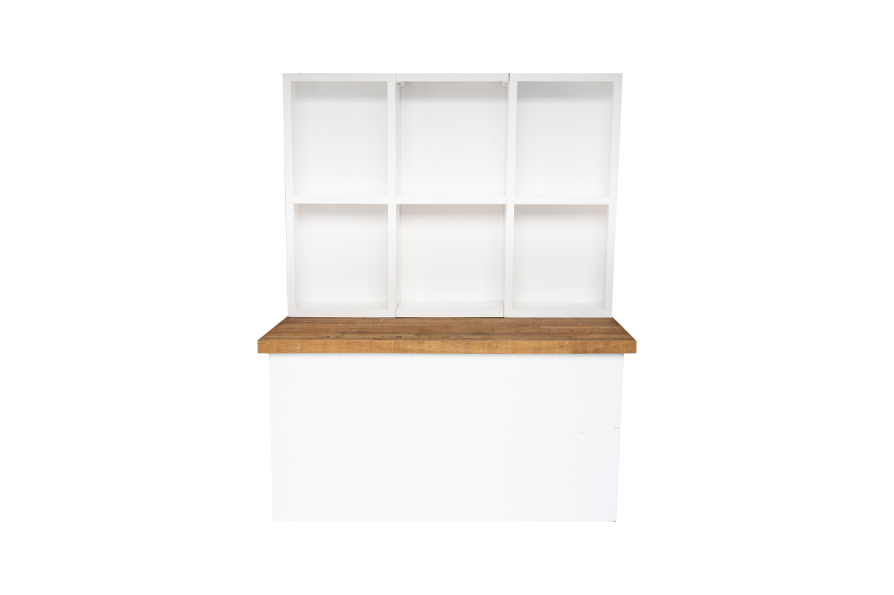 Vakkenkast Easy white/Oak