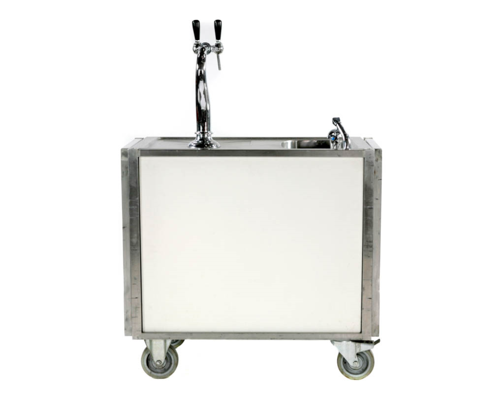 Mobiele biertap 1 meter met 2 tapkranen