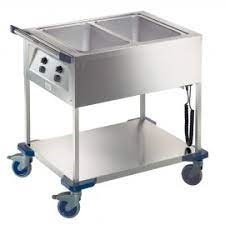 Au bain marie wagen 2x1/1gn exclusief g/n bakken