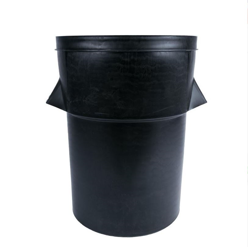 Afvalbak zwart stapelbaar Ø47cmx74cm