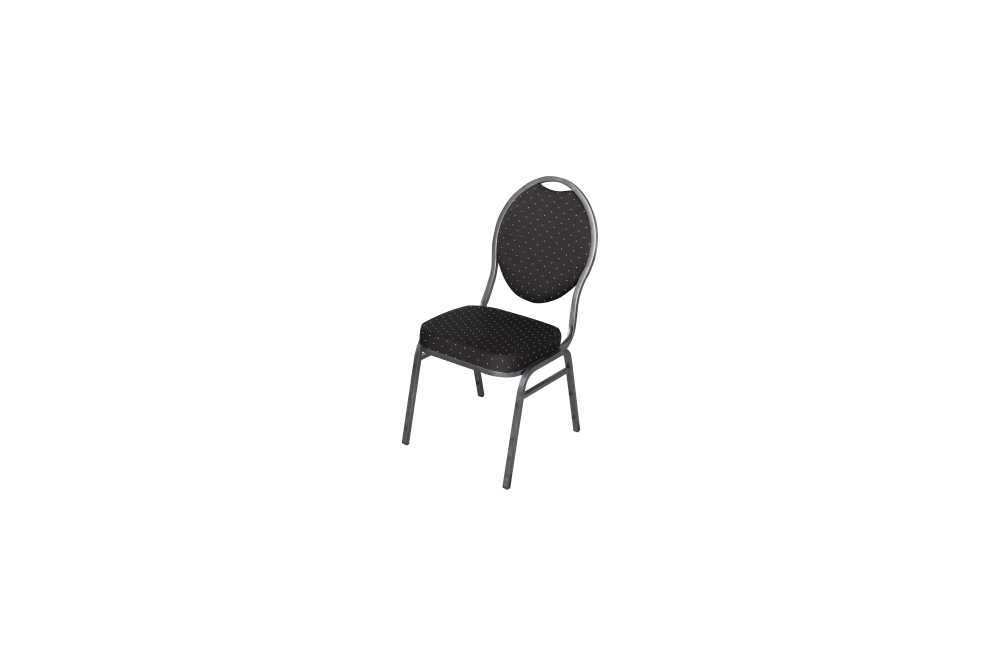 Luxe stoel zwart (stackchair)