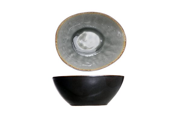 Schaaltje ovaal rustiek 10,5x5x4h