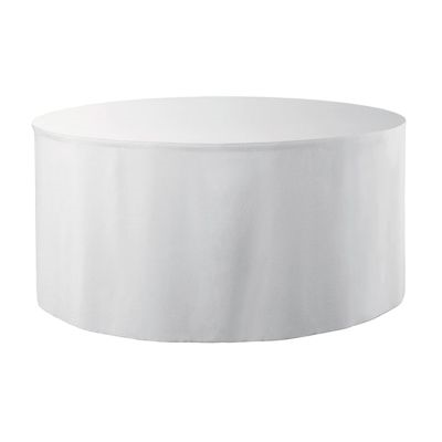 Tafelrok zonder plooi wit 73/580cm.