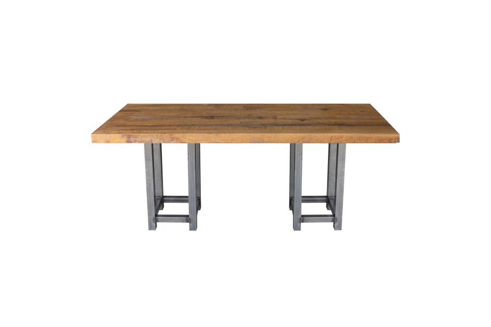 Tafel oak/steel 80x180 cm