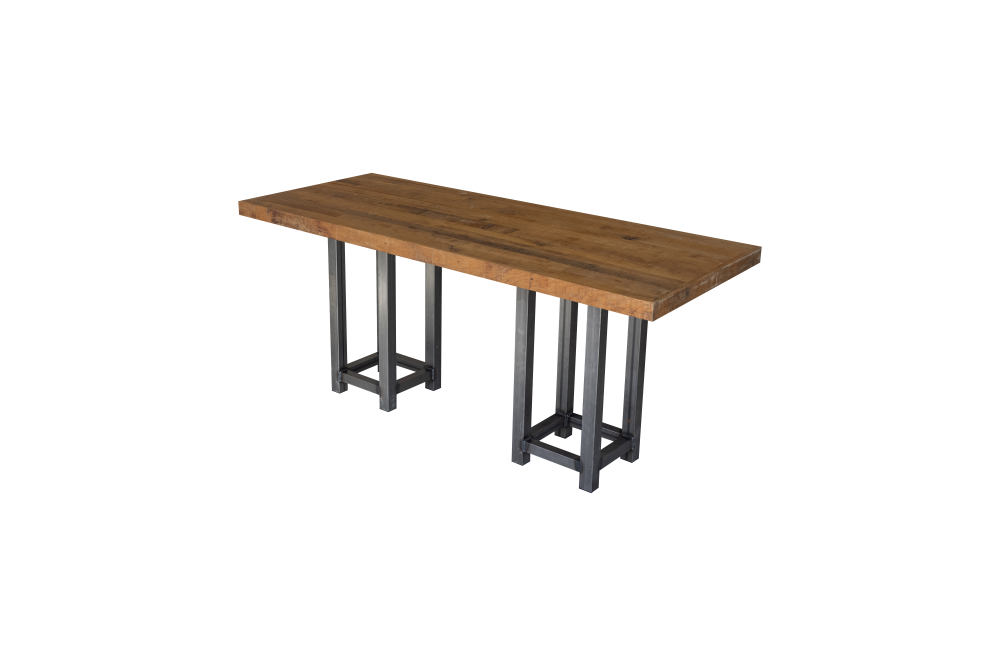 Tafel oak/steel 80x180 cm - Afbeelding 2
