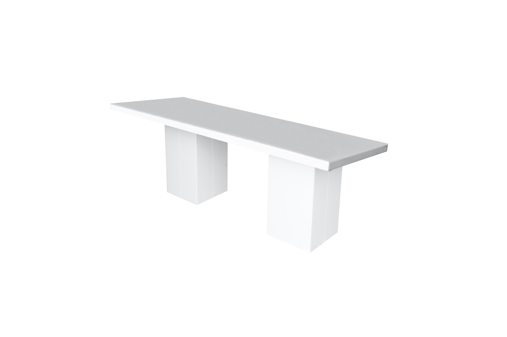 Tafel easy white 180x80 cm - Afbeelding 2