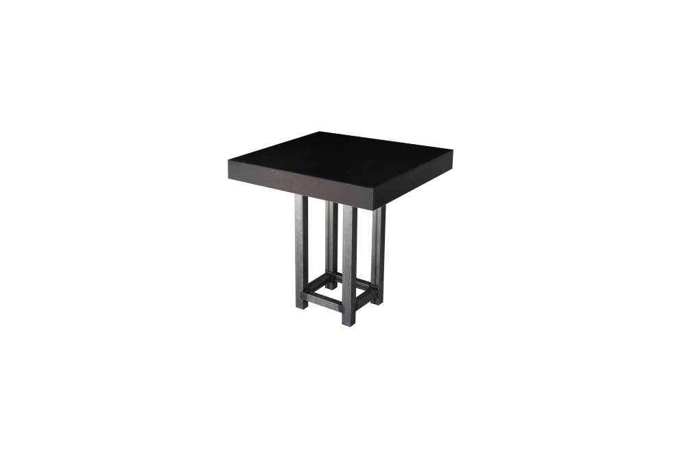 Tafel Nero&Steel 80x80 cm