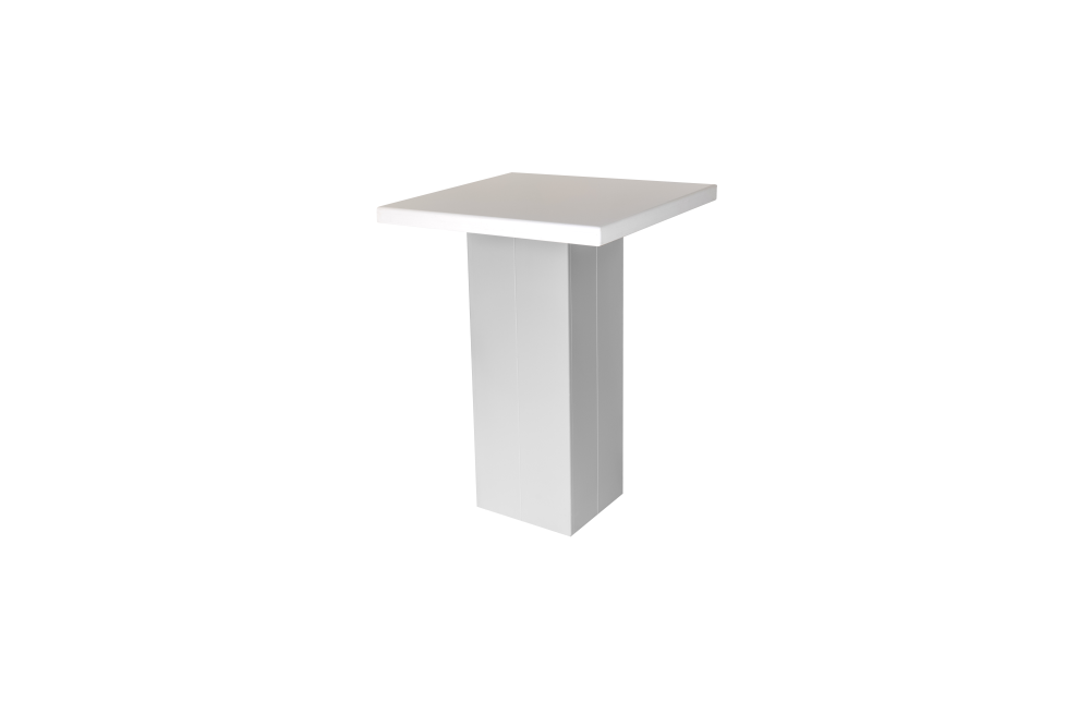 Statafel Easy white 80x80 cm