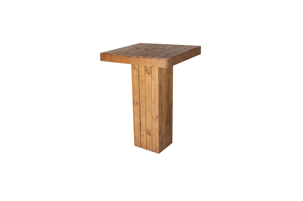 Statafel Natural wood 80x80 cm