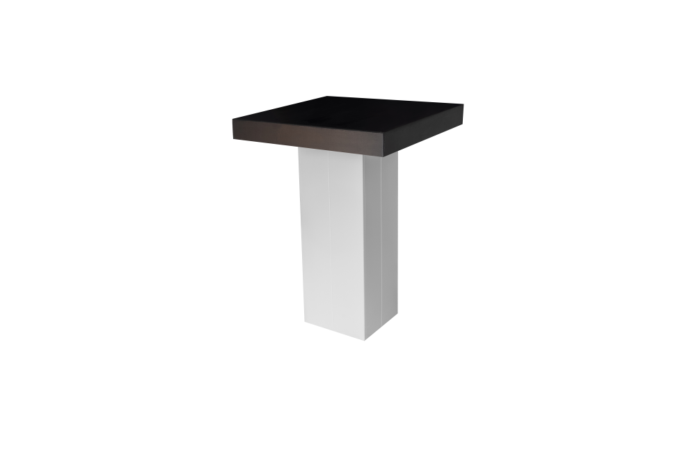 Statafel Nero-Easy white 80x80 cm