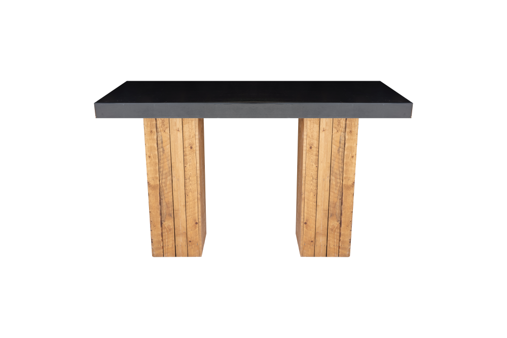 Statafel Nero-Natural wood 80x180 cm