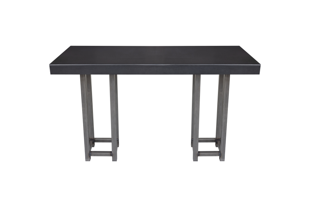 Statafel Nero-Steel 80x180 cm