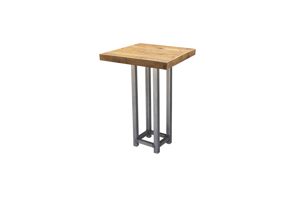 Statafel Oak-Steel 80x80 cm