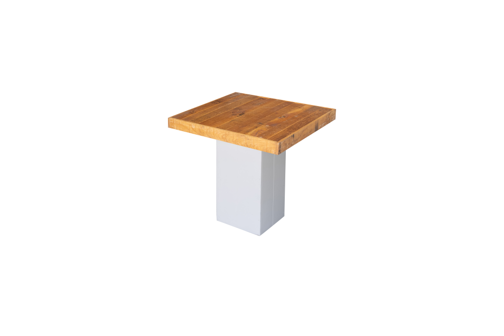 Tafel Oak-Easy white 80x80 cm