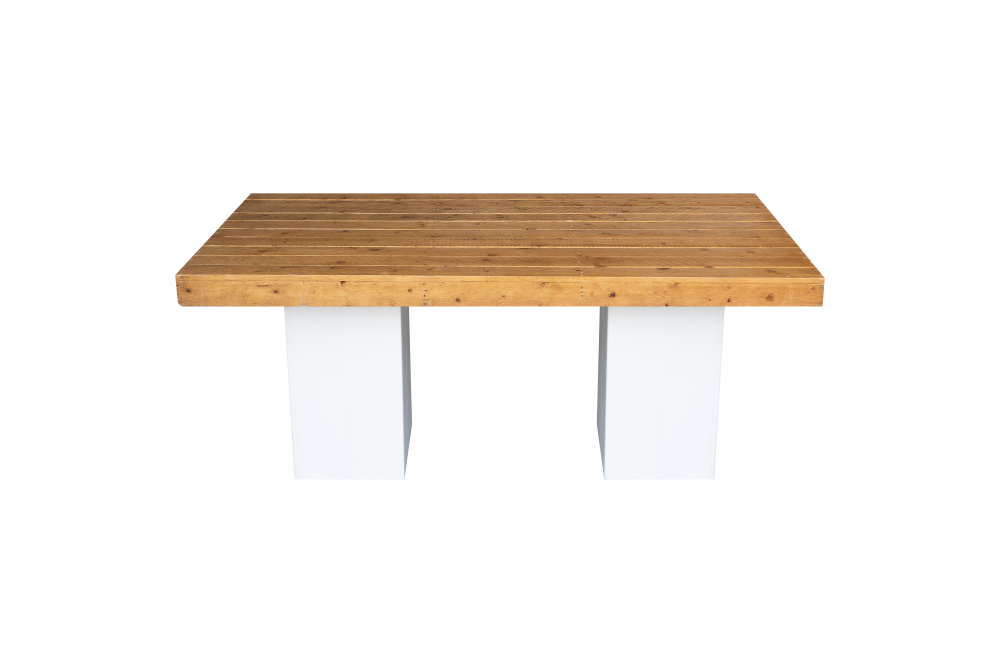 Tafel Natural wood-Easy white 180x80 cm