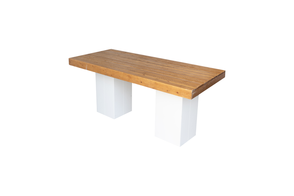 Tafel Natural wood-Easy white 180x80 cm - Afbeelding 2