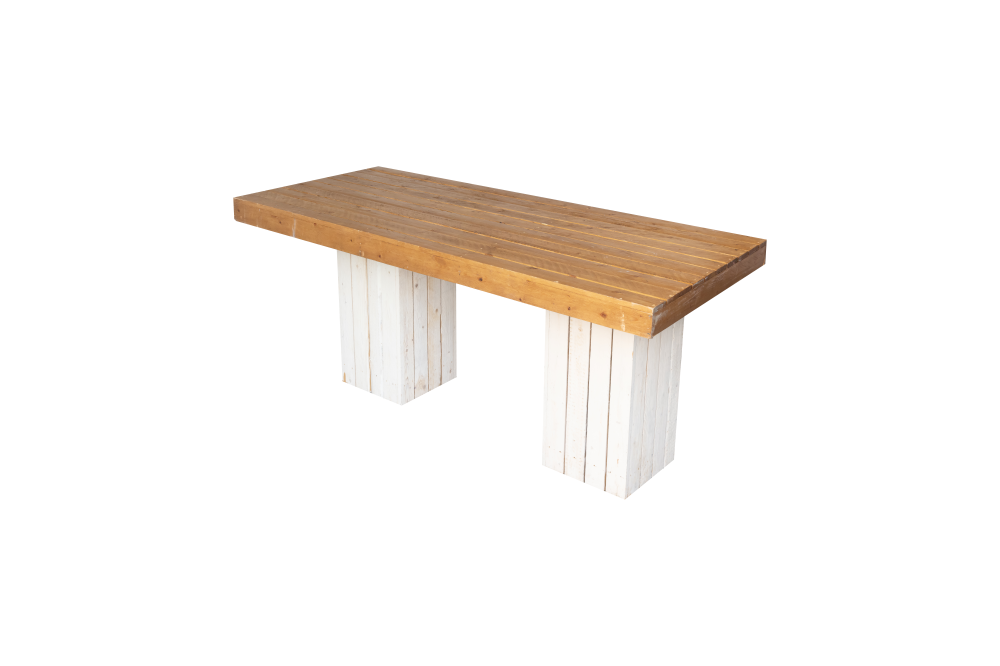 Tafel Natural wood mixed 180x80 cm - Afbeelding 2