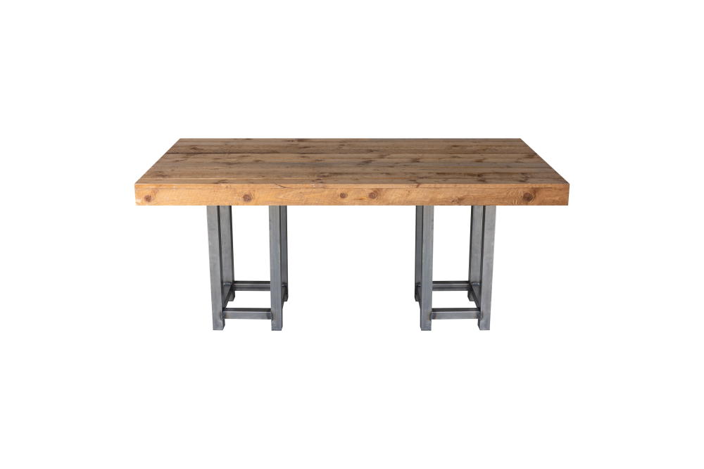 Tafel Natural wood-Steel 180x80 cm